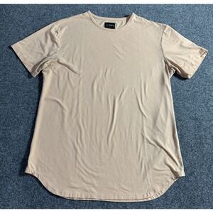 Cuts‎ Clothing Shirt Mens M Curve-Hem Short Sleeve Elongated Stretch